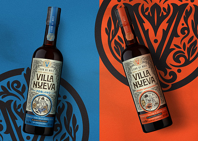 VILLANUEVA - LICOR DE MOLE branding design graphic design illustration logo packaging typography