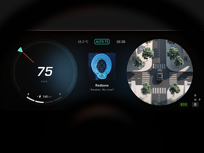 car dashboard autonomous car dashboard design electric vehicle ev figma gauge cluster graphic design map mbux mercedes music player speedometer ui