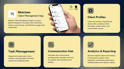 Client Management System Mobile App Agency mobile apps