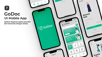 GoDoc UI Design App app design doctor mobile ui
