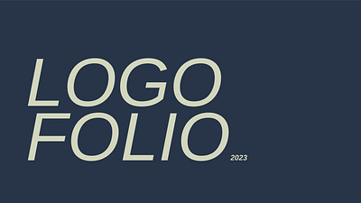 Logofolio 2023 branding design graphic design illustration logo typographical typography vector