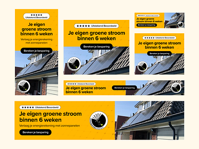 Zonnepanelen Haarlem | Display Ads ad creative ad design ads banner banner ads design display ads graphic design