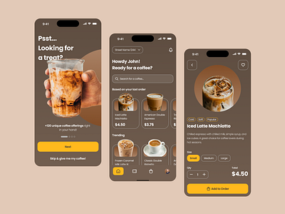 Coffee Marketplace App app coffee graphic design ui