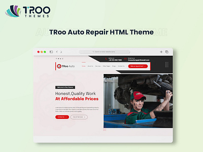 HTML theme for Auto Garages auto garage garage html html theme html5 wordpress wordpress theme