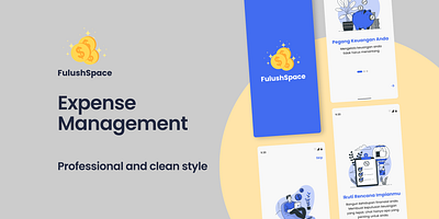 Onboarding UI Design FulushSpace Expense Management App app design mobile money onboarding ui