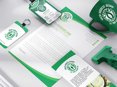 Stationary Design - Green Goddess Design! advertising advertisingagency branding branidentity customlogo designagency designagencyexcellence designers freelancing graphicdesigner graphics illustrator innovatixhub logo logodesigner logodesignservices logos logoshop marketing stationarydesign