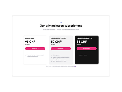 Pricing section design minmal pricing ui user experience userinterface webflow