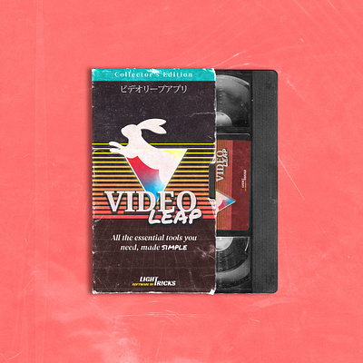Videoleap VHS 1980s graphic design retro design vhs videoleap vintage