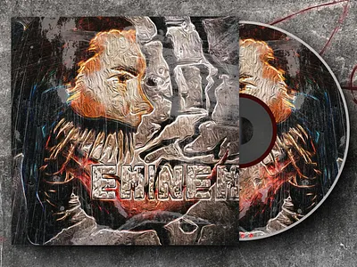 Eminem Album Cover album cover design graphic design hand drawn photoshop