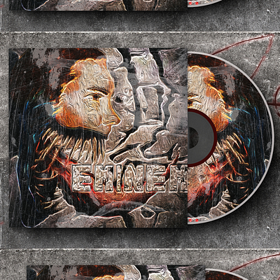 Eminem Album Cover album cover design graphic design hand drawn photoshop