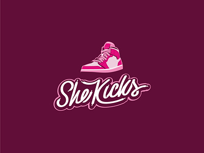 a logo for a female oriented streetwear branding female graphic design illustration logo nimadelavari sneaker streetwear website