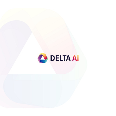 Artificial Intelligence logo for college students 3d ai branding digital graphic design illustration logo nimadelavari ui vector
