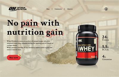 Protein AD figma graphic design marketing ui