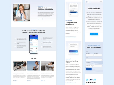 Design for Medical Website design landing page redesign squarespace ui ux website