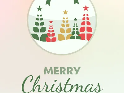 Marry Christmas Greeting Card Design branding design graphic design illustration ui