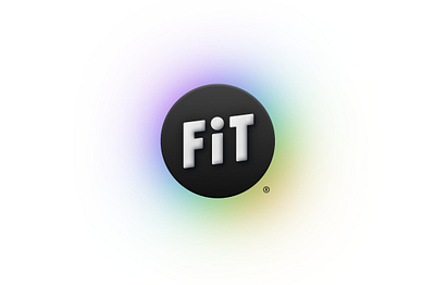 Fit logo 3d design fit fitness logo neumor neumorphism