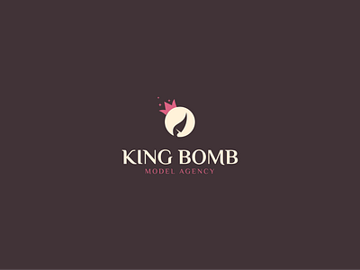 King Bomb agency beauty bomb brand branding crown design girl graphic design identity illustration king logo logotype model vector woman