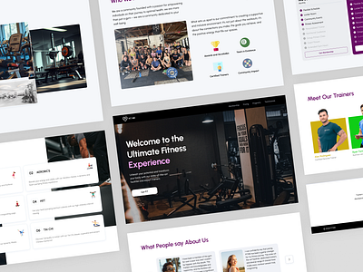 Landing Page Design for a Gym Website accessibility animation artificaial intelligence design exploration fitness graphic design gym health hero section landing page ui ui design user centered design user interface ux wcag web application website