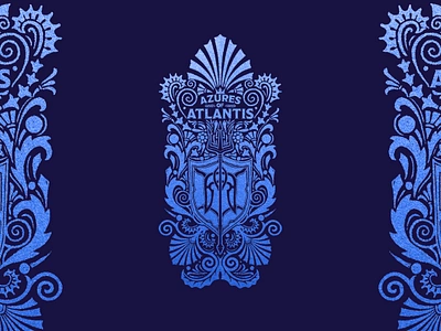 Azures of Atlantis Logo & Illustration atlantis brand brand identity branding branding design design drink illustration drink label drink packaging food packaging graphic design illustration illustrations illustrator logo logo mark logodesign packaging design packaging designer ui