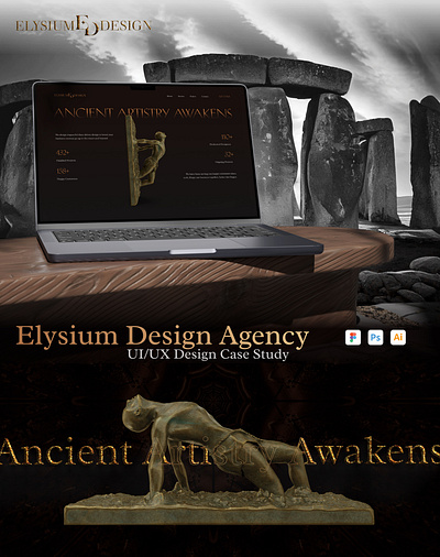 Elysium Website Design mythology typography ui user research ux web design webiste design
