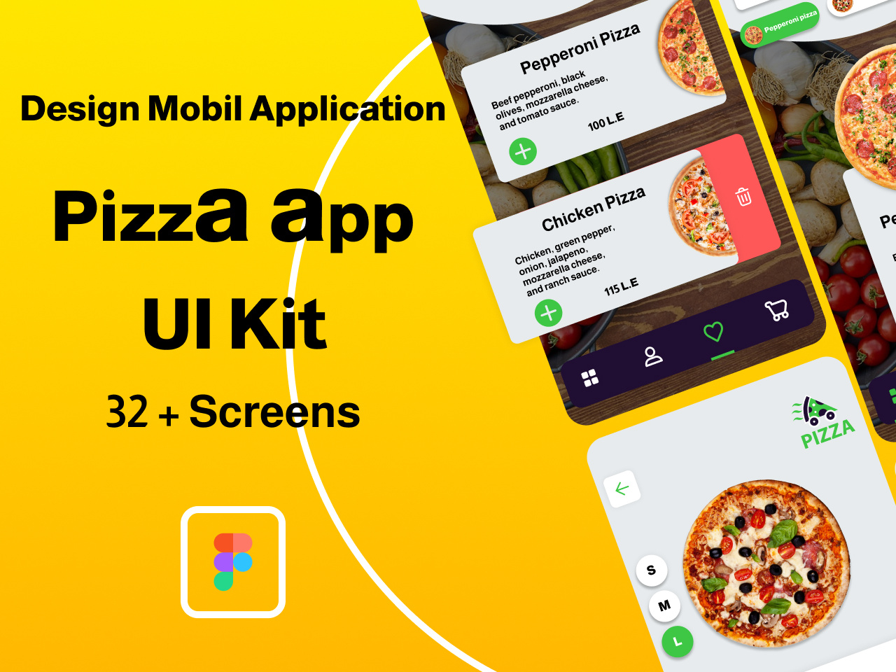 Pizza app UI KIT Mobil Application by Ahmed Gamal on Dribbble