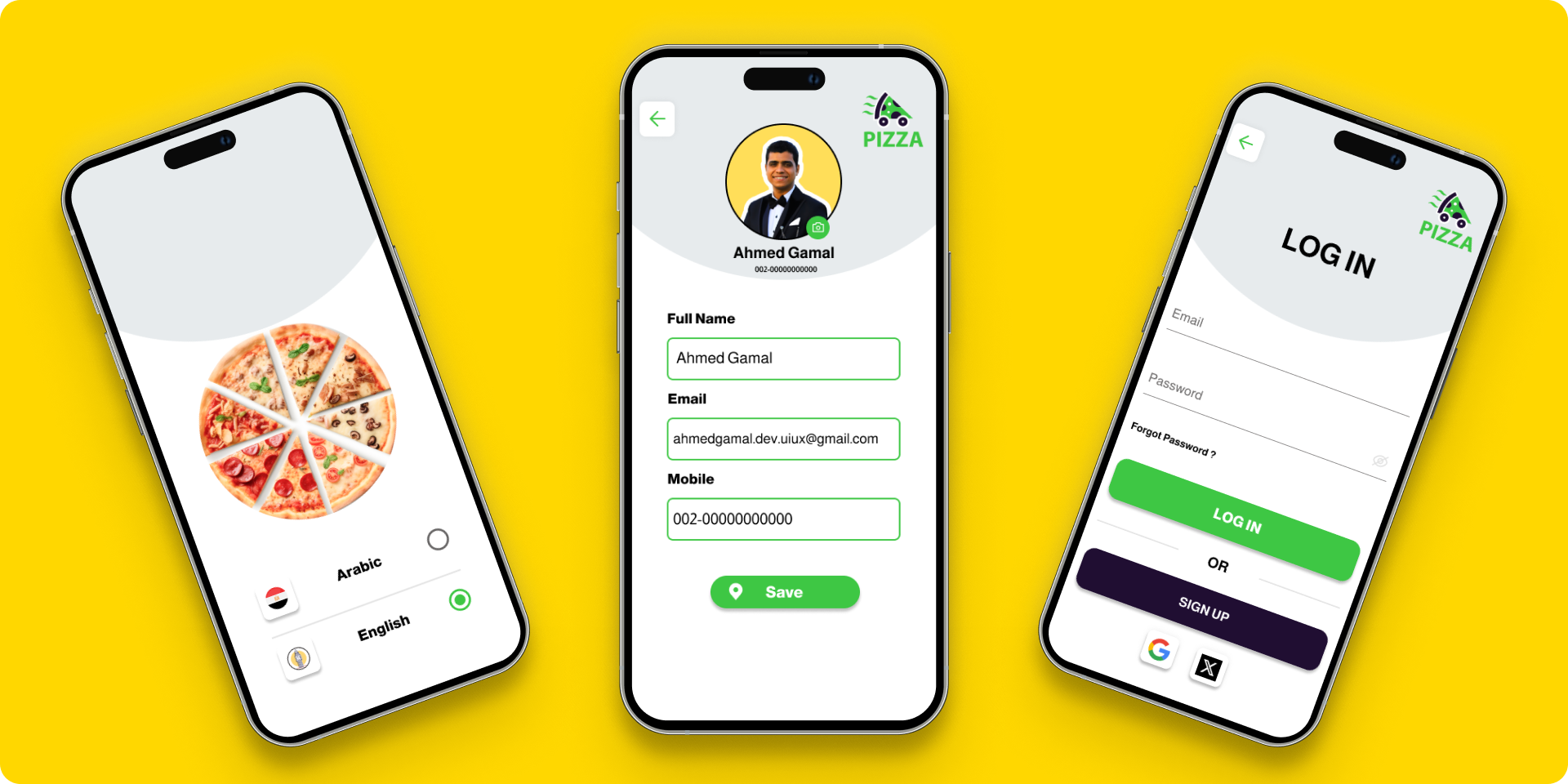 Pizza app UI KIT Mobil Application by Ahmed Gamal on Dribbble