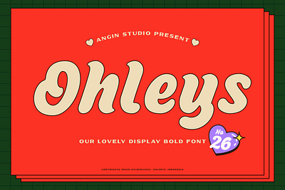 Ohleys Lovely Bold Font bold bold font cute font design display font free font illustration typeface typography