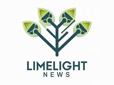 Limelight news abstract logo aesthetic logo creative logo logo