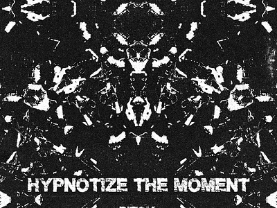 Hypnotize The Moment - Bitsy live set hypnotic poster design