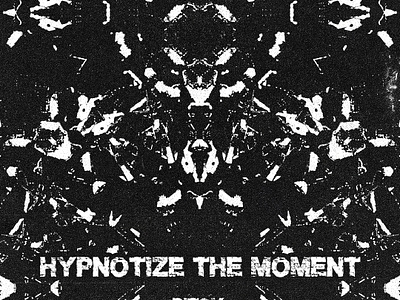 Hypnotize The Moment - Bitsy live set hypnotic poster design