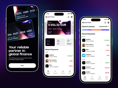 Banking Mobile App Concept app application application design application ui design mobile