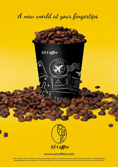 AZ Coffee brand identity branding coffee graphic design logo design