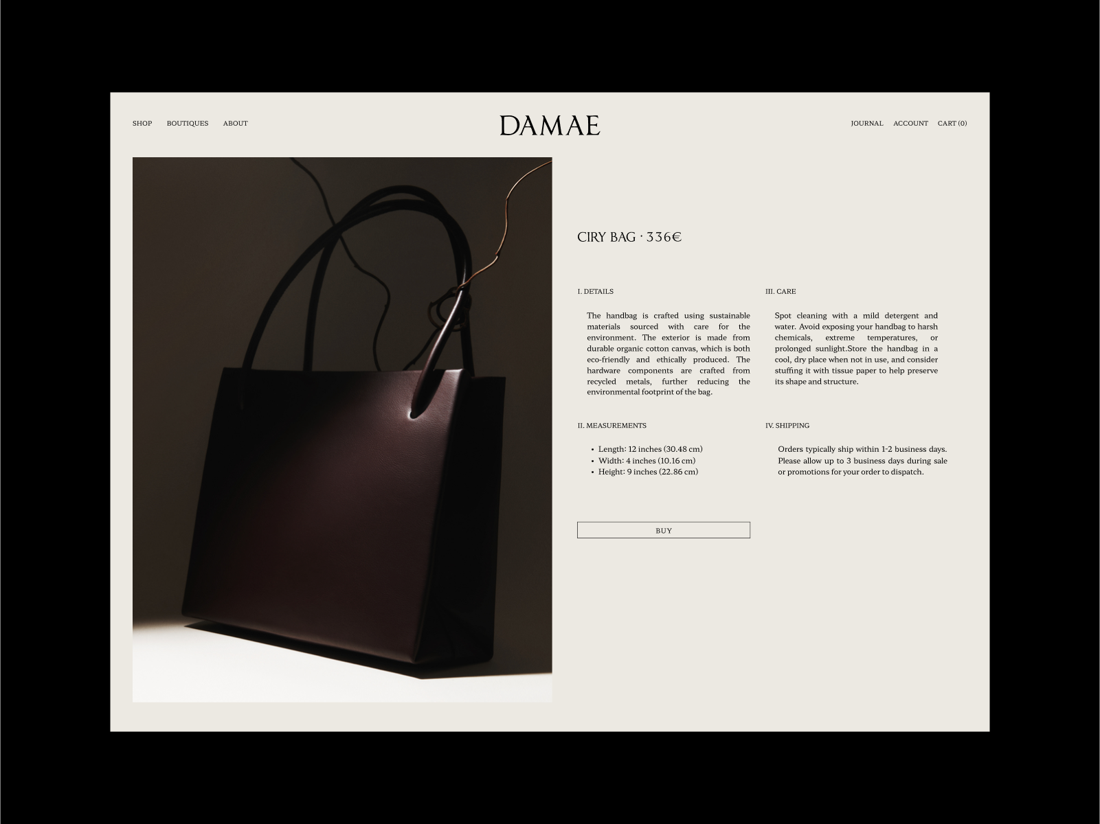 Example of Custom E Commerce Design