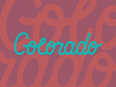 Colorado Type colorado colorado design colorado illustration colorado type colorado typography custom type custom typography outdoor outdoor brand outdoor typography type typography