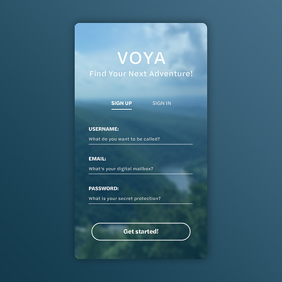 Daily UI Design — Day 1 app design design challenge ui