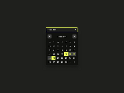 A Simple Calendar ui uiux uiux design