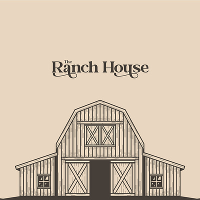 The Ranch House branding design family gatherings graphic design illustration logo nimadelavari the ranch house typography vector vintage weddings
