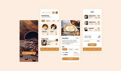 Coffee app app branding design graphic design illustration logo typography ui ux vector