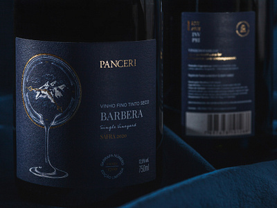 Panceri Barbera Wine Label label packaging wine