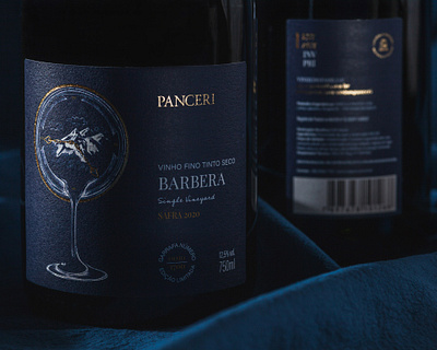 Panceri Barbera Wine Label label packaging wine