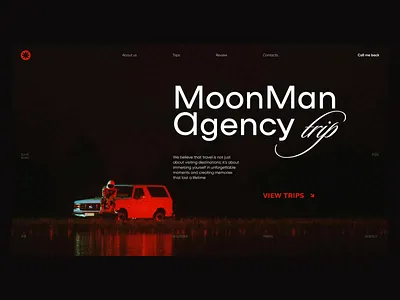 Landing page/Boutique travel agency animation design landing landing page motion travel agency ui uxui web design website