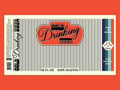 Cold drinking beer label graveyard beer brewery brewing can cold labels packaging script typography virginia