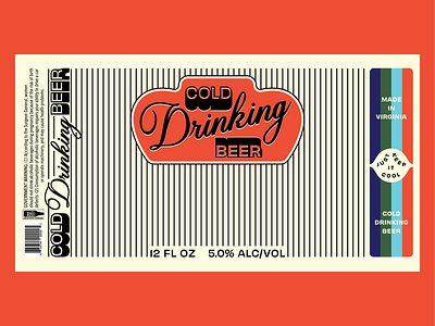 Cold drinking beer label graveyard beer brewery brewing can cold labels packaging script typography virginia