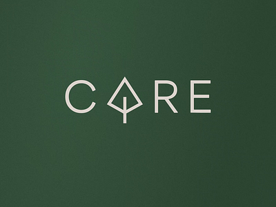 Care - Logo Animation animation branding care flat indoor logo animation logo design mark minimal nature typography