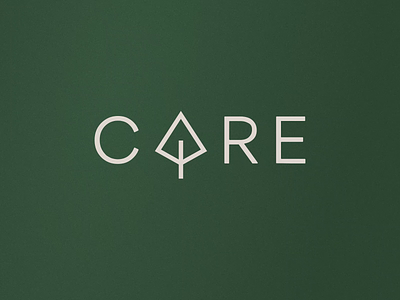 Care - Logo Animation animation branding care flat indoor logo animation logo design mark minimal nature typography