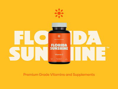 FL Sunshine branding florida logo sun sunshine type typography vitamins