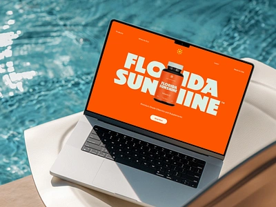 FL Sunshine branding florida logo sun sunshine type typography vitamins