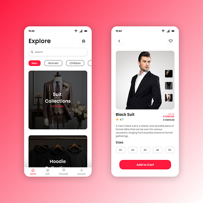 Fashion Mobile App dailyui ecommerce fashion figma mobileapp uidesign uii uiux uiuxdesign ux uxdesign