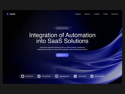 Landing Page Design for SAAS Automation. design figma landing page ui ui design ux website design