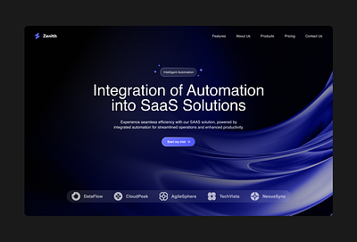 Landing Page Design for SAAS Automation. design figma landing page ui ui design ux website design